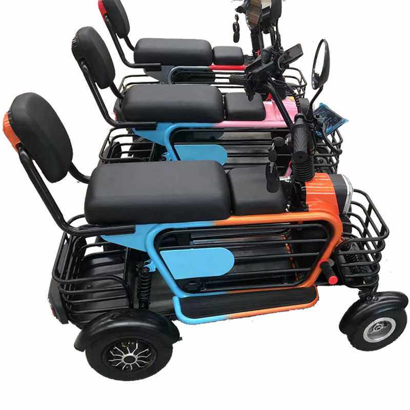 代步四轮电动车成人电瓶车时尚观光车助力车休闲电瓶车可带宠物