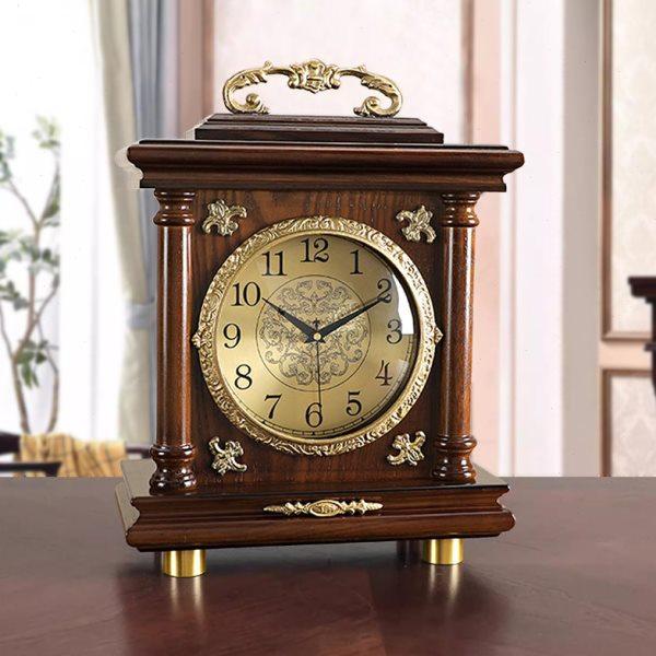 新中式实木座钟客厅轻奢黄铜坐钟欧式复古桌面台钟石英钟古典钟表,家居饰品,挂钟,淘宝优惠券,粉丝福利购,淘宝优惠卷