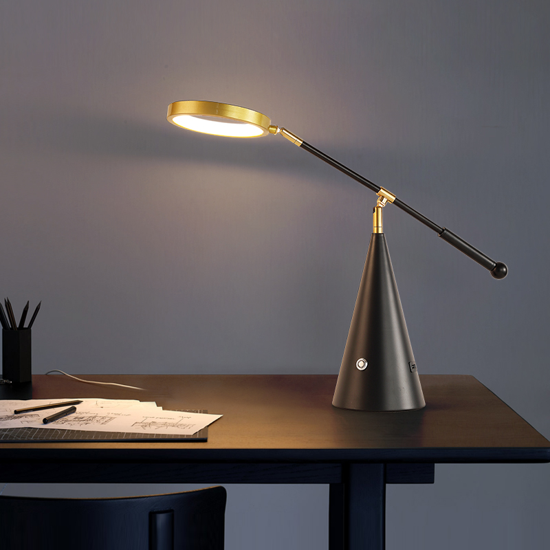 卧室床头灯浪漫时尚创意现u代北欧简约阅读工作书房充电个性台灯