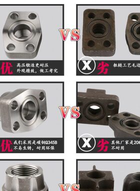 油泵法兰PV2R4/F310/F310G 130.2*77.8mm口径4