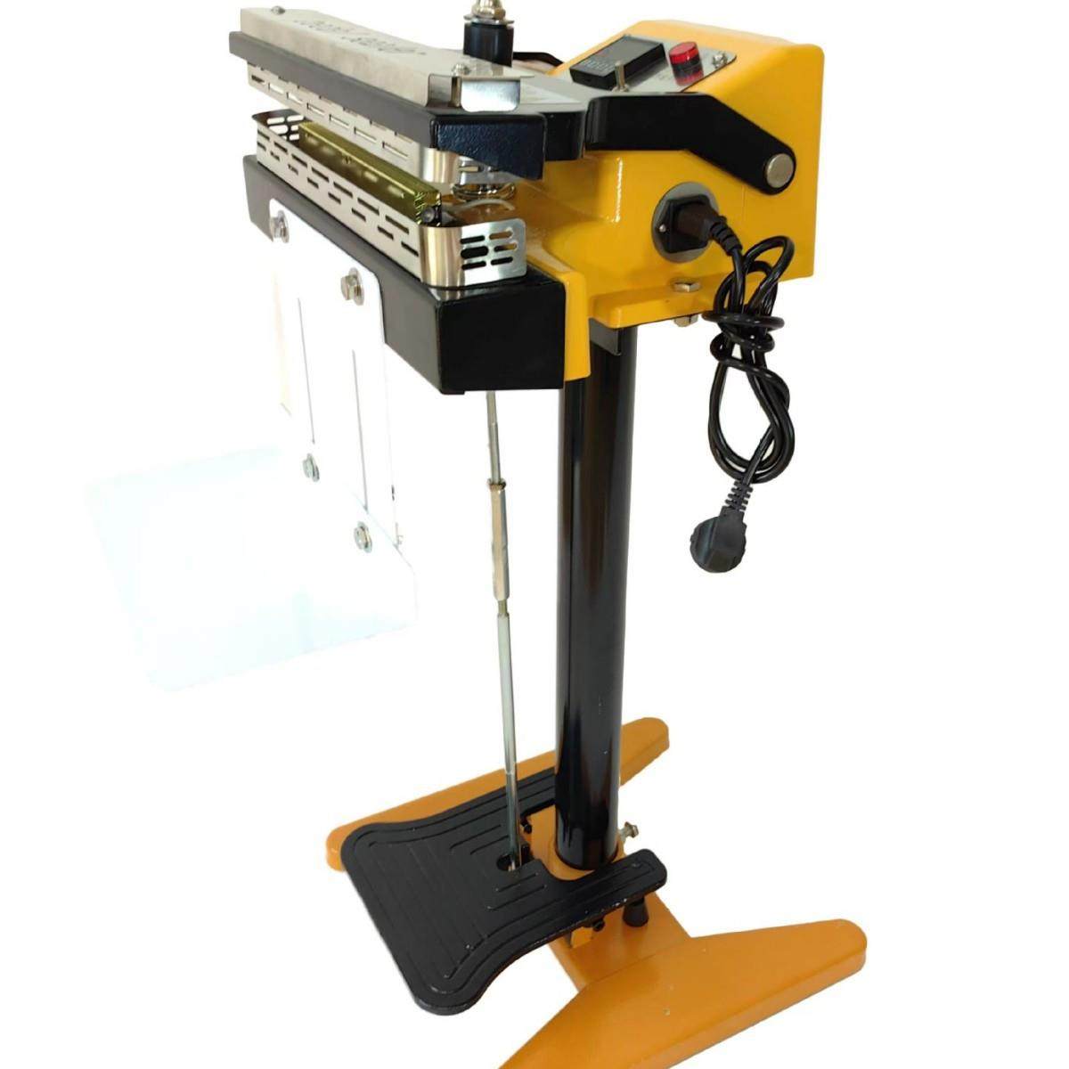 脚踏封口机铝架塑料PE袋铝箔袋直立袋封口机电磁铁气动脚踏封口