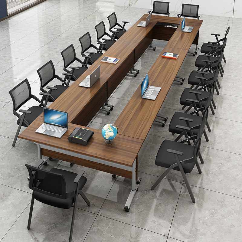 长培训培训条形桌折叠机构辅导班桌椅课桌移动条桌会议多功能组合