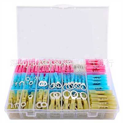 260PCS盒装BHT热缩绝缘中间接线端子防水热缩中接端子跨境爆款