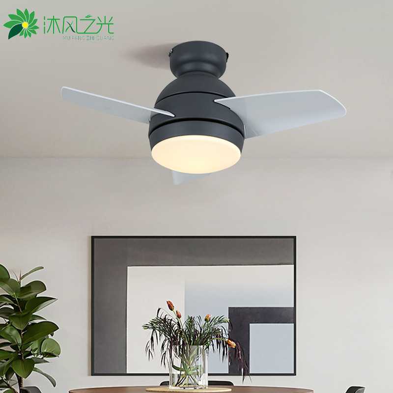 跨境吊扇灯 简约欧式风客厅风扇吊灯 餐厅卧室儿童房led风扇灯