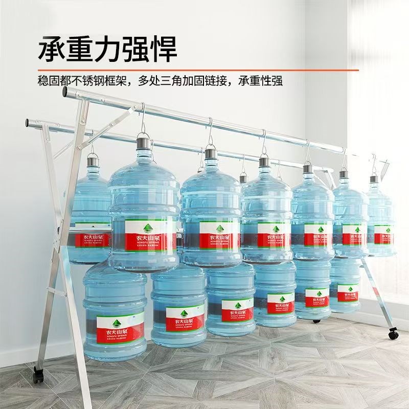 折叠晾衣架落g地室内家用阳台卧室不锈钢室外凉伸缩杆式晒被子神