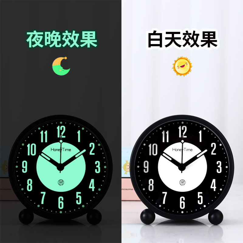 夜光充电款闹钟学生m用起床神器男孩儿童专用桌面新款2021网红时