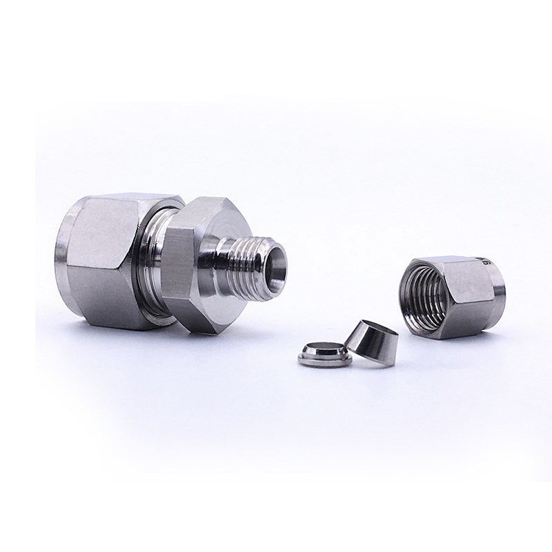 304/a316不锈钢卡套直通接头 变径卡套直通中间4 6 8 10 12 14 1/