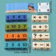 Math Cube Addition Point Subtrac Learning Wooden Kids for