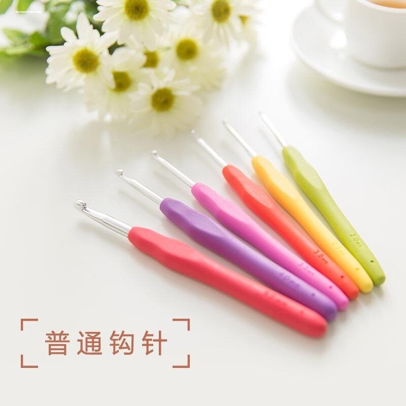 红色软柄勾针钩针工具全套装手工