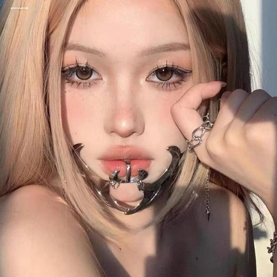 赛博朋克面具异形流体机械感面饰