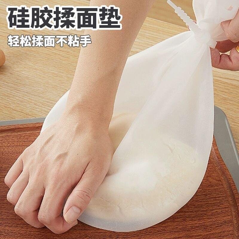 不粘手软硅胶揉面袋跨境厨房家用和面袋防坏柔软醒面袋子不沾面袋