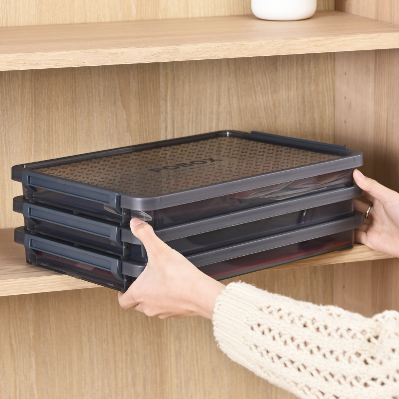 A4透明档案盒财务档案学生试卷存放盒会计凭证文件盒证件收纳盒