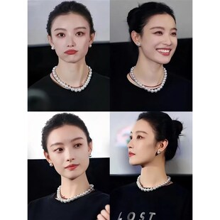 天然澳母贝珍珠项链妈妈款澳白色2025新款轻奢小众锁骨链女生礼物