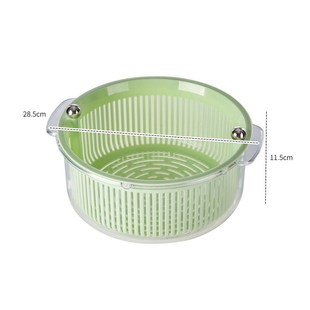 轻奢双层a沥水篮洗菜盆双层家用脱水滤水篮洗菜筐洗菜篮旋转沥水