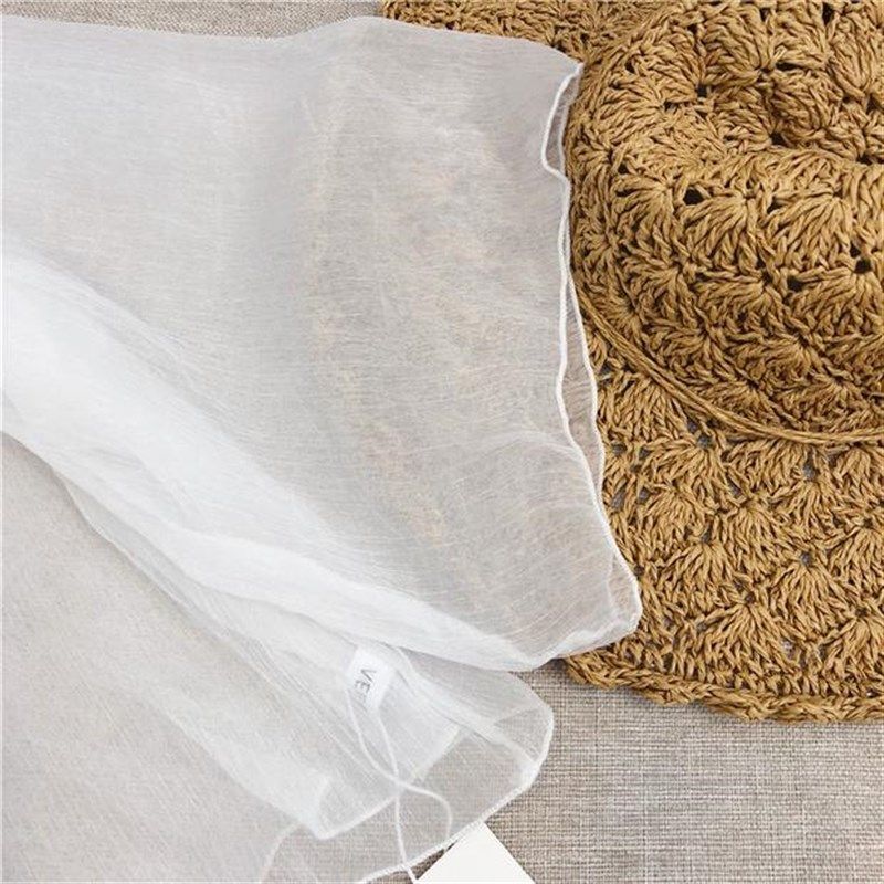 在搭开衫款 夏季薄款仿晒衣女外套夏透明薄纱防晒纱衣长袖小披肩