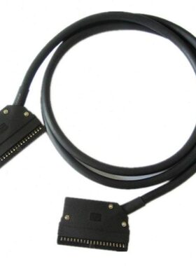 40芯PLC连接线两头与40Pin牛角对插MIL插座连接器40针PLC端子线缆