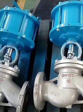 气动蒸汽阀J641H-16C气动截止阀J641H-16P气动法兰截止阀J641H-25