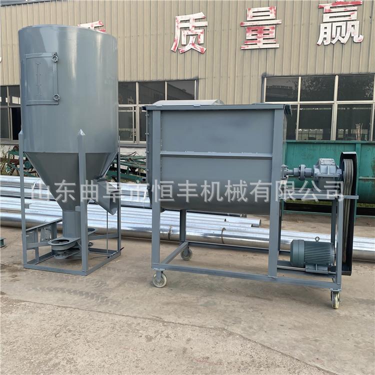 安徽混合均匀搅拌设备卧式饲料搅拌机型号齐全饲料搅拌机