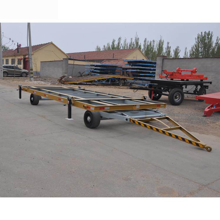 10吨厂内中专托运平板拖车骨架板车运输平板车仓储转运板车