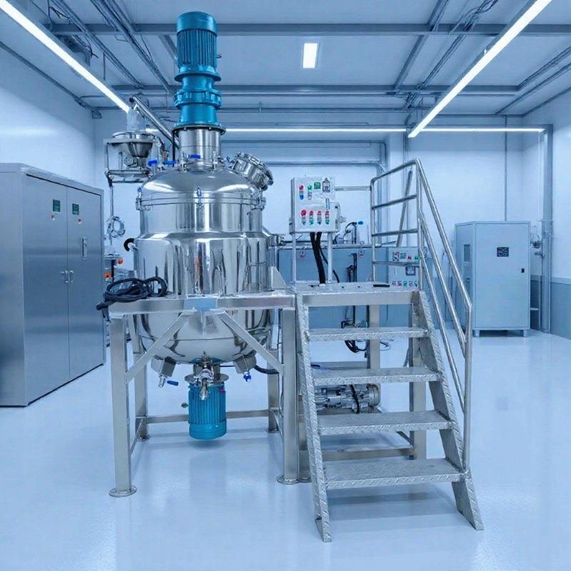 厂家直供洗洁精变频乳化搅拌机真空搅拌罐洗衣液电加热