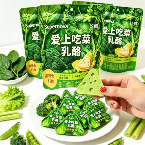 【飞鹤】有奶又有菜爱上吃菜蔬菜奶酪补充膳食纤维儿童健康小零食