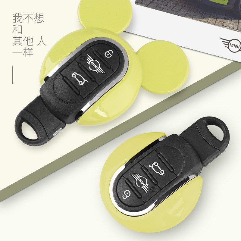 适用宝马ini钥匙壳装饰迷你oper钥匙扣F56F55F54F60钥匙保护套
