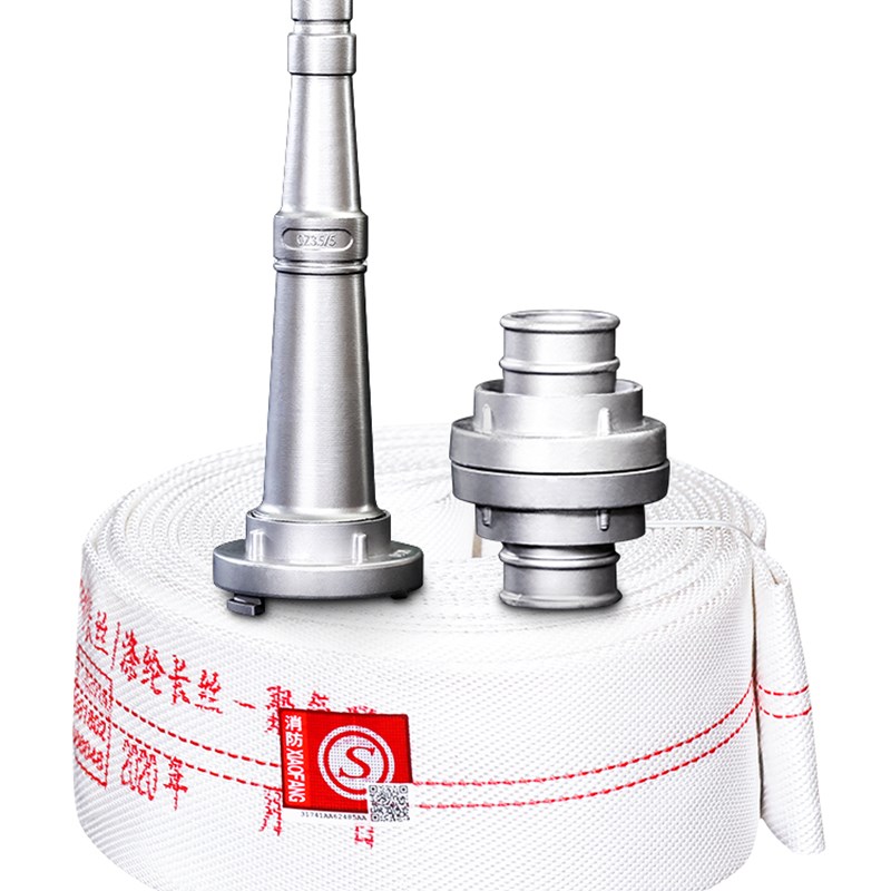 消防水带65国标高压 加厚水袋20/25米10 2.5 4寸带接头消防水管带