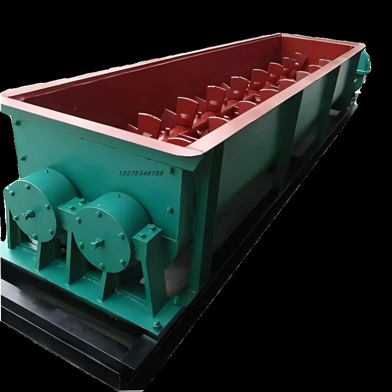 双轴搅拌机饲料干粉砂浆干湿两用混合机豆腐渣搅拌机卧式U型单轴