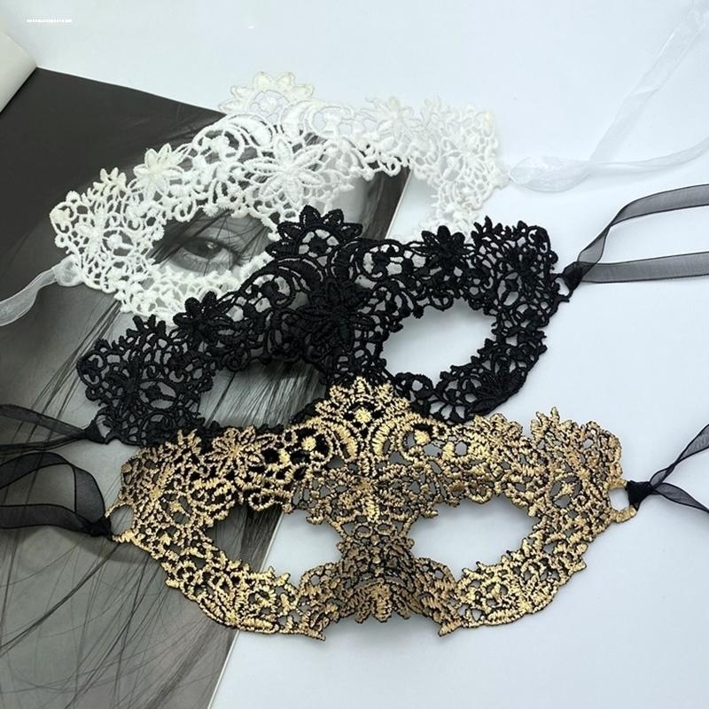 百搭蕾丝面具走秀个性镂空蕾丝眼