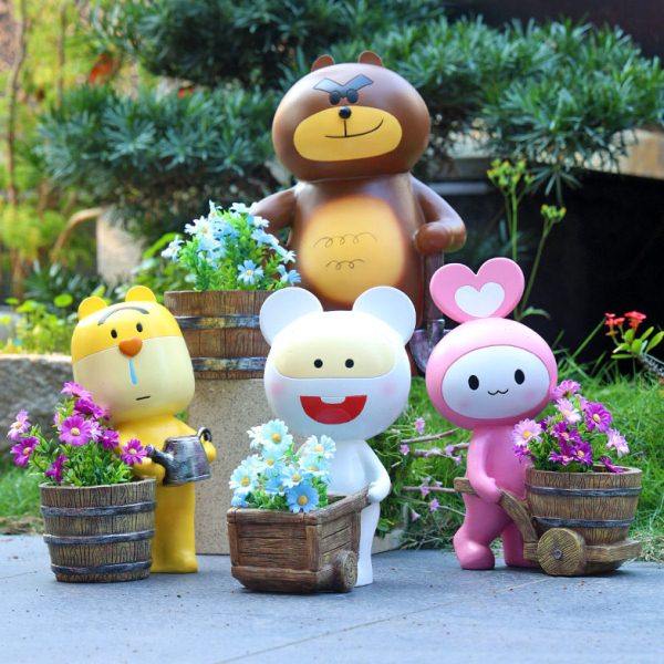 幼儿园户外庭院阳台造景花园布置装饰品创意树脂动物花盆落地摆件,家居饰品,户外/庭院摆件,淘宝优惠券,粉丝福利购,淘宝优惠卷