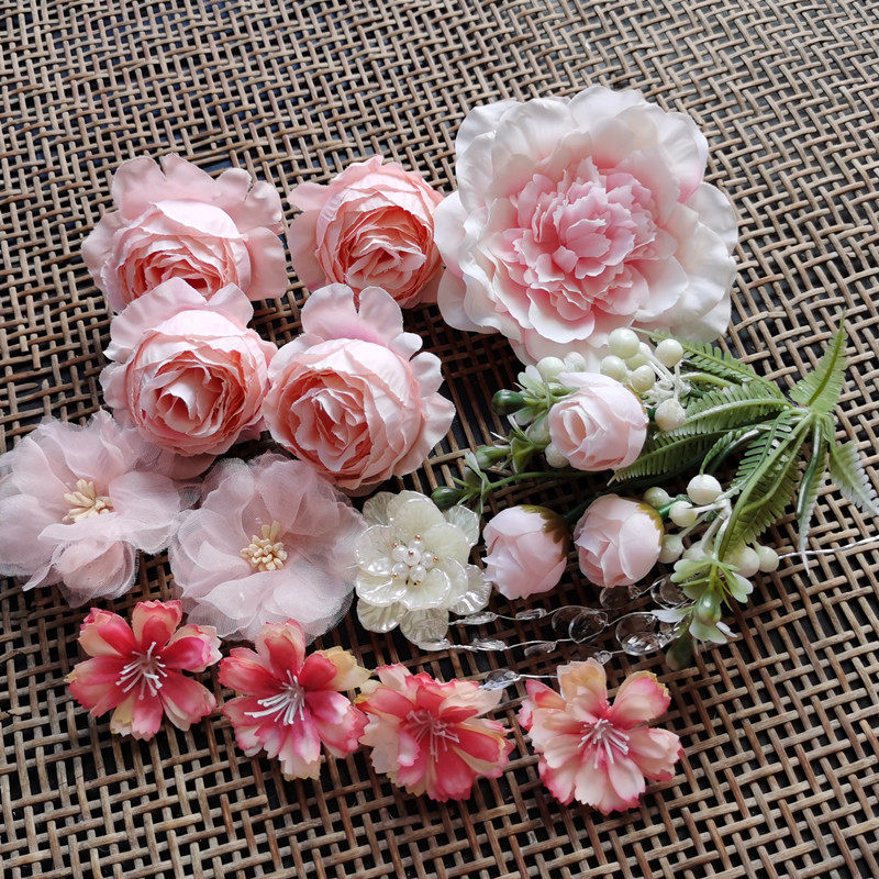 花海大世界diy手作素仿真u花花朵 婚庆花墙胸花 头饰复古风 材料,家居饰品,仿真花/假花,淘宝优惠券,粉丝福利购,淘宝优惠卷