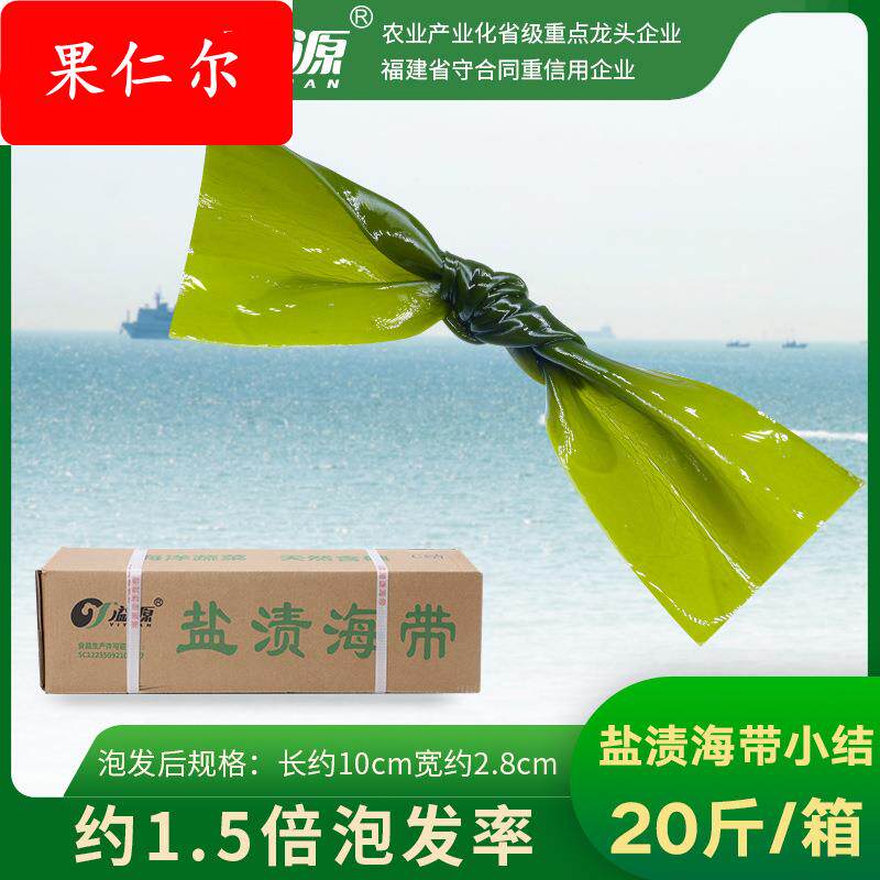 溢源盐渍海带结小新鲜非干货快餐食堂串串麻辣烫20斤散装整箱