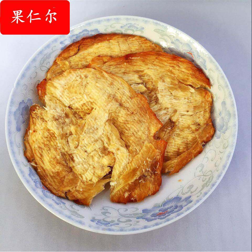 舟山特色烤马面鱼片干500g去皮鱼片王即食海鲜小吃无淀粉熟鱼片