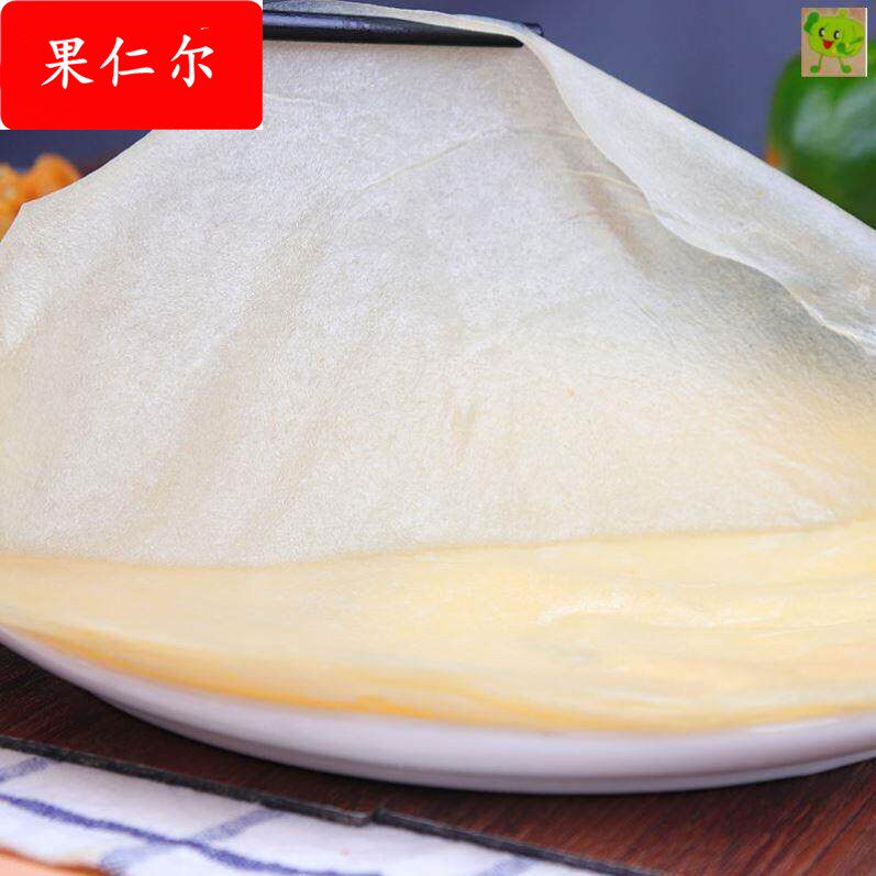 萧县卷面皮皮子卷凉皮皮子春卷皮商用大号糖葱薄饼潮汕薄饼皮汕尾 - 实物图