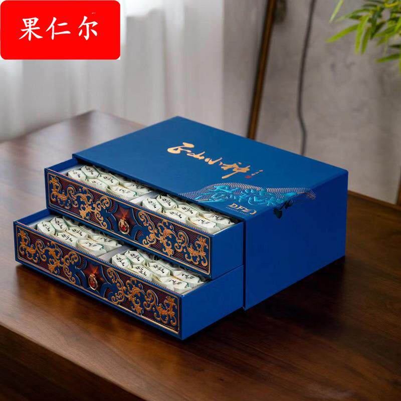 新款福建武夷山茶叶花果香小种桐木红茶双层礼盒500克装新茶