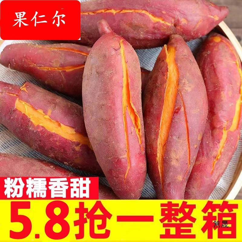 新鲜蜜薯9斤红薯现挖板栗烤地瓜糖心番薯沙地农家自种山芋小香薯1