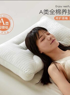 A类全棉亲子枕芯小号成人家庭用羽丝棉枕芯可水洗母婴儿童柔软枕