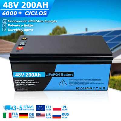 Batería LiFePO4 48V 200Ah con Sistema BMS Integrado 300ah
