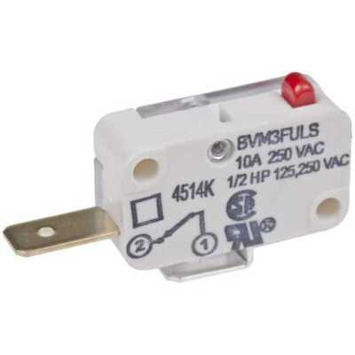 Saia思博  微动开关 BVM3FULS,柱塞类型,翼片端,额定电流 10A250V