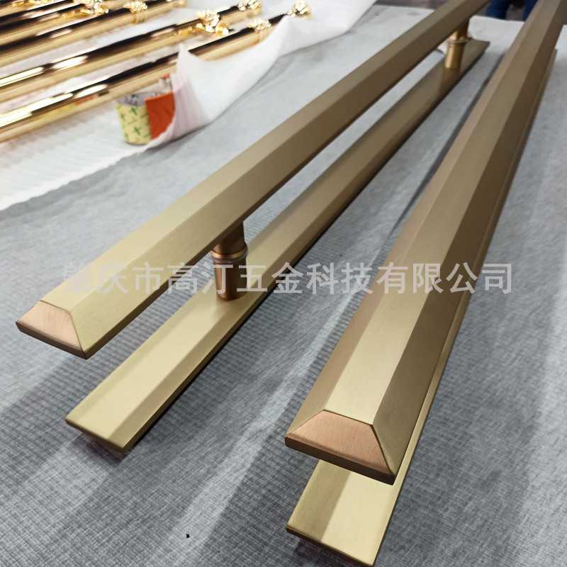 推拉门把手不锈钢玻璃门长拉手厂家定制中式简约别墅入户大门把手