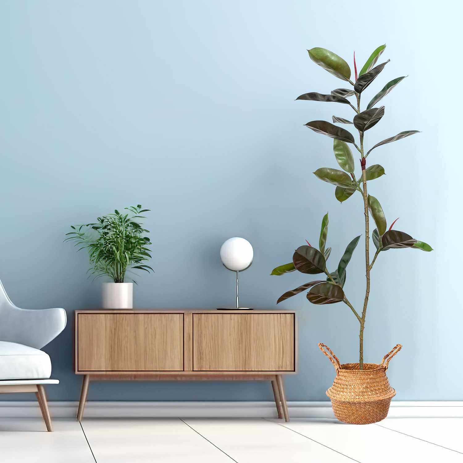 仿真绿植橡皮树客厅盆栽室内仿生假植物绿植落地装饰摆件轻奢高端