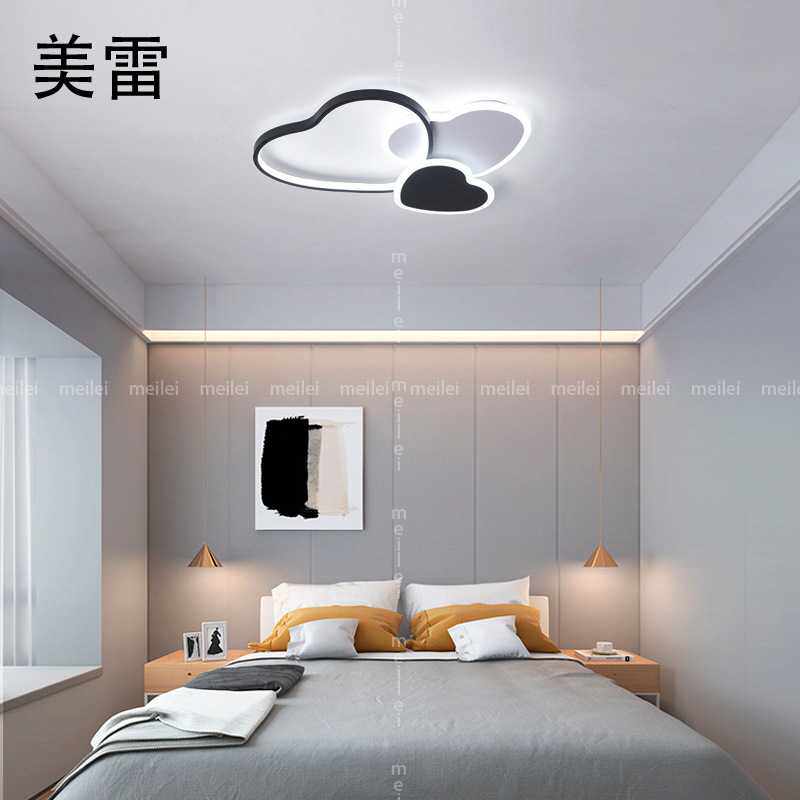 北欧风格卧室灯简约现代大气房间灯具个性创意主吸顶灯饰温馨浪漫