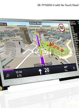 5寸彩色TFT液晶模块,插接式FPC,高灵敏度触摸屏,SSD1963控制器