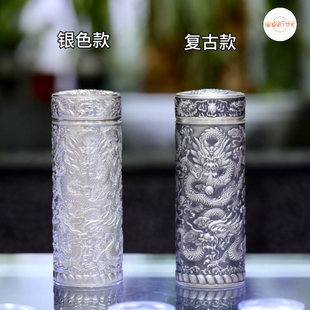 大理银匠世家 雪花银 李文彬大师 足银九龙杯 高端送礼首选