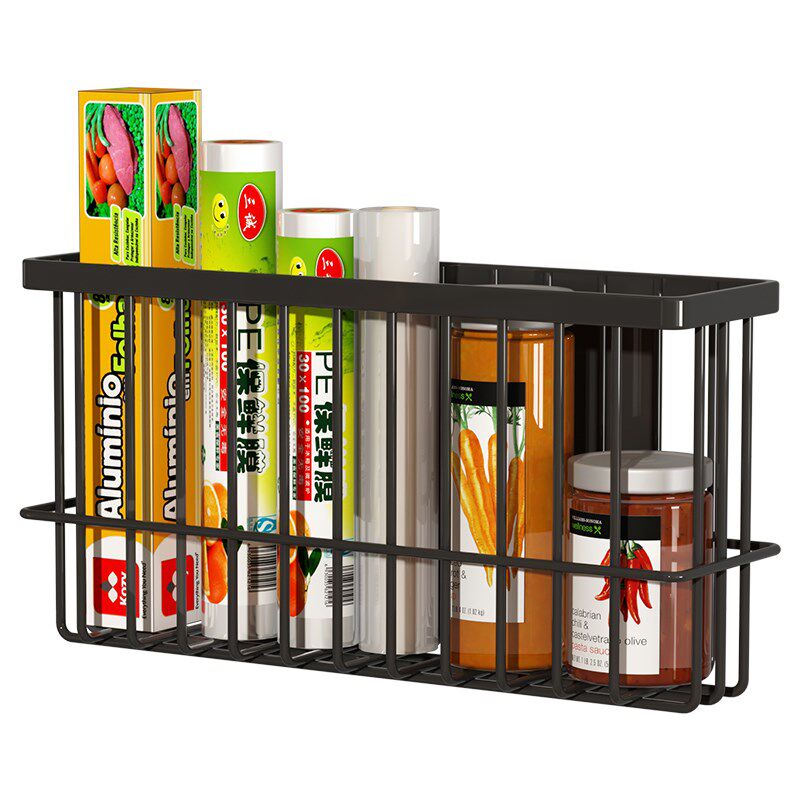 冰箱置物架侧g收纳厨房夹缝调料品神器保鲜袋挂篮入户门磁吸收纳
