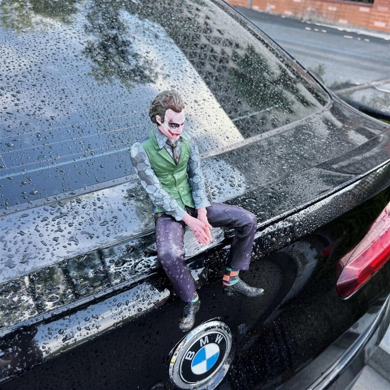 车顶小丑希斯莱杰手办坐姿公仔车载玩偶车尾挂Q件汽车尾部车外摆
