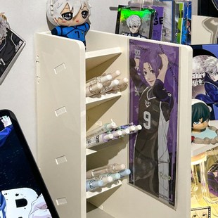 吧唧转角收纳架痛桌好物多层追星立牌展示痛柜宿舍桌W面谷子置物