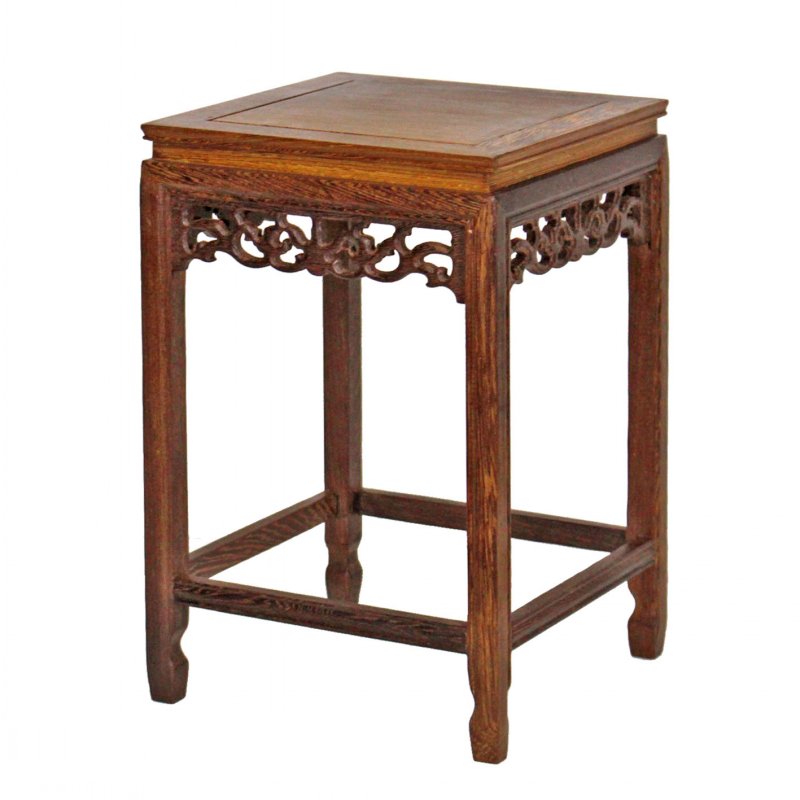 实木花架中式客厅鸡翅木室内小花架鱼缸架花几Q盆景架办公桌置物