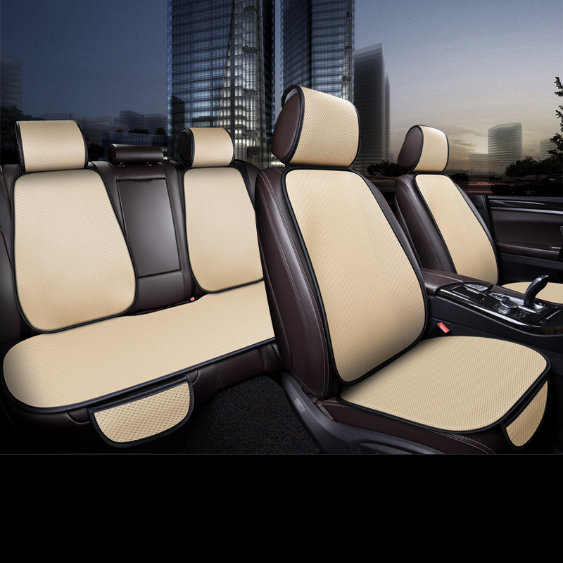 透气汽车坐垫四季空气层s车椅座垫防滑免绑耐磨时尚加厚夏天车用
