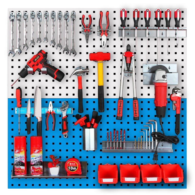 洞洞板展示c架五金工具挂板挂钩厨房墙壁挂架方孔挂板工具墙置物